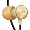 Amazon:$11.99 ($14.99)House of Marley Nesta Headphones Noise Cancelling Earbuds with a Microphone, Gold, Large