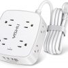 Amazon: $12.98 ($16.97) 6 Ft Surge Protector Power Strip – 8 Widely Outlets with 4 USB Ports