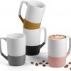 Amazon: $10.99 ($13.99) Ceramic Coffee Mug Set of 4, 16 oz Tea Cups with Handle, Porcelain Mug for Latte