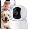 Amazon : $13.49 ($29.99)  Golspark Indoor Security Camera 2K, Pet Camera for Home Security, Dog Cam Pan/Tilt, Motion Tracking, 2-Way Audio, Night Vision Baby Monitor, Siren Alert, Phone App, 24/7 Cloud &SD Card Storage, 2.4GHz