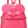 Amazon : $14.39 ($23.99)  KL928 Girls Bowknot Polka Dot Cute Mini Backpack Small Daypacks Convertible Shoulder Bag Purse for Women