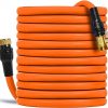Amazon : $29.99 ($59.99) 100ft Expandable Garden Hose, 2024 Upgrade Lightweight Flexible Water Hose 3-Layer Latex Core, Reusable 3/4'' Solid Brass Fittings, Dirt-Resistant, No-Kink, Best Choice for Watering and Washing(Orange)