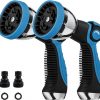 Amazon: $6.99 ($9.99) 2Pk Garden Hose Nozzle 10 Hose Metal Duty Spray Nozzle Watering Patterns Thumb Control