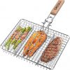 Amazon: $13.99 ($29.99) Grill Basket, Fish Grill Basket, Rustproof Stainless Steel BBQ Grilling Basket for Meat