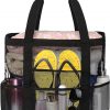 Amazon: $7.19 ($9.99) Mesh Beach Bags for Women – Plus Waterproof Sandproof Tote Bag with 8 Pockets