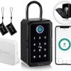 Amazon:$119.95 ($129.99)LINKSTYLE MATRIX Key Lock Box with Wireless Hub For Anywhere Access, Bluetooth Security Key Lock box for Outside, Business Owners, Realtors and Airbnb Hosts