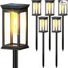 Amazon :$22.49 ($44.99)MGKZ Solar Pathway Lights Outdoor, 6 Pack Rectangle Design Super Bright Solar Outdoor Lights IP65 Waterproof Auto On/Off, 10 Hrs Long Lasting Solar Landscape LED Lights for Walkway Garden Driveway
