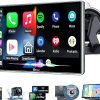 Amazon:$64.99 ($99.99)PLZ 7'' Portable Wireless Apple Carplay Stereo Screen for Car, Plug in Car Play Android Auto Touchscreen,Bluetooth 5.3, FM Radio Transmitter, Car Audio Receiver, 1080P Backup Camera 2.5K Dash Camera