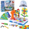 Amazon:$9.29 ($18.59)Haifeng STEM Educational Toys for 3-8 Year Old, Creative Mosaic Drill Set for Kids, DIY Electric Drill Puzzle Toys, 3D Construction Games with Toy Drill, Engineering Building Kits for Boys and Girls
