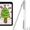 Amazon:$13.19 ($32.99)JOYROOM Stylus Pen 13 mins Fully Charged Apple iPad Pencil with Palm Rejection，【More Durable Tip & Tilt Sensitivity】Work for 2018-2022 iPad Air 3/4/5, iPad Mini 5/6, iPad 6/7/8/9/10, iPad Pro 11/ 12.9