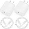 Amazon:$5.94 ($34.99)USB C Charger, 2 Pack 20W USB C Fast Wall Charger Block with 2 Pack 6 FT USB-C to C Cable for iPhone 15/15 Plus/15 Pro/15 Pro Max/Pad Pro/Air/Mini, Galaxy