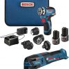Amazon:$149.00 ($249.00)BOSCH GXL12V-270B22 12V Max 2-Tool Combo Kit with Chameleon Drill/Driver Featuring 5-In-1 Flexiclick® System and Starlock® Oscillating Multi-Tool