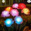 Amazon :$14.99 ($29.99)E-Kong 2024 Newest Solar Garden Lights, 4 Pack 7 Color Changing Solar Lights Outdoor with 16 Carnation Flower Lights, Solar Lights Outdoor Waterproof for Outside Garden Decor, Mother’s Day Gift Ideas