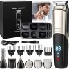 Amazon:$13.99 ($27.99)Beard Trimmer, Cordless Hair Clippers for Men Body Hair Trimmer, Mustache Nose Facial Cutting Groomer, Waterproof Electric Shaver 11 in 1 Grooming Kit, USB Rechargeable & LED Display 1.0 Count