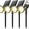 Amazon :$24.99 ($54.99)NBKLS Solar Spot Lights for Outside, 27 LED Outdoor Solar Lights for Yard, 4 Pack Solar Spotlights Waterproof Auto On/Off for Landscape, Wall, Garden, Pool, Tree, Pathway and Driveway(Warm White)
