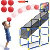 Amazon:$27.49 ($54.99)Kids Basketball Hoop Arcade Game W/Electronic Scoreboard Cheer Sound, Basketball Hoop Indoor Outdoor W/4 Balls, Basketball Game Toys Gifts for Kids 3-6 5-7 8-12 Toddlers Boys Girls