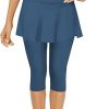 Amazon: $12.99 ($25.99) Womens Skirted Swim Capris UPF50+ High Waisted Swim Skirt with Leggings Pants
