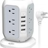 Amazon : $20.38 ($26.98)  Power Strip Tower with USB Ports-AiJoy Surge Protector with 12 AC Outlet and 4 USB Ports, 10 Feet Extension Cord, USB Charging Station with Overload Protection