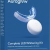 Amazon : $21.60 ($59.99) Auraglow Teeth Whitening Kit, LED Accelerator Light, 35% Carbamide Peroxide Teeth Whitening Gel, 20+ Whitening Treatments, (2) 5mL Whitening Gel Syringes, Whiten Teeth Faster