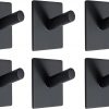 Amazon: $4.49 ($9.99) Towel Hooks for Bathroom wall mounted, 6 pack Adhesive Hooks for Hanging Bath Towel