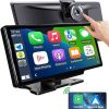 Amazon : $55.99 ($119.99)  9.3'' Portable Car Radio with Dashcam, Wireless Dash Mount, Apple CarPlay & Android Auto, Touch Screen Display, Bluetooth Stereo, Mirror Link, FM, GPS Navigation