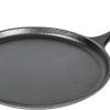 Amazon : $19.90 ($32.50) Lodge L9OG3 Cast Iron Round Griddle, Pre-Seasoned, 10.5-inch