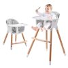 Amazon:  $59.99 ($119.99) Wooden Natural Baby High Chair W/Removable Tray & Safety Harness