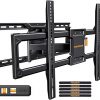Amazon : $79.99 ($119.98)  Perlegear UL-Listed Full Motion TV Wall Mount for 42–90 Inch TVs up to 150 lbs, Pre-Assembled TV Mount with Tool-Free Tilt, Swivel, Extension, Max VESA 600 x 400mm, 12''/16''/18''/24'' Wood Studs, PGLF16