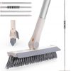 Amazon : $15.18 ($18.98)  Floor Scrub Brush with Long Handle - 54'' Telescopic Handle, 2 in 1 V-Shaped Stiff Bristle Cleaning Brushes for Kitchen, Patio, Bathroom, Garage, Wall, Deck, and Tile