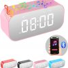 Amazon: $11.99 ($23.99) Digital Alarm Clock with Bluetooth Speaker,Desk Clock for Bedroom/Office
