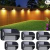 Amazon :$16.49 ($32.99)LETMY Solar Fence Lights Outdoor, 6 Pack Solar Deck Lights Outdoor Waterproof with 3 Modes, Auto On/Off Outdoor Solar Step Lights, Solar Lights for Outside Yard Stair Fence Deck Wall Patio Porch Decor