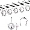 Amazon: $2.69 ($9.99) Shower Curtain Hooks Rings Diamond, Crystal Decorative Shower Curtain Hooks, Set of 12