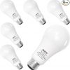 Amazon  : $10.94 ($21.88) SAGFU 6-Pack 3-Way LED Light Bulb Daylight 5000K Equivalent 40 100 150W A19 Bulbs E26 Base 520 1120 1700 Lumens Suitable for Bedroom Living Room Study Desk lamp Floor lamp Wall lamp 1
