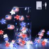 Amazon:  $5.99 ($11.99) 4th of July Decorations for Home, 10FT 30LED Red White Blue & Flag LED String Lights
