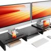 Amazon: $17.63 ($35.99) Dual Monitor Stand for Desk, Monitor Stand with 2 Slots for Phone and Tablet, Dual Monitor Riser