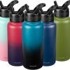 Amazon: $9.99 ($24.99) Water Bottle Insulated 32oz Straw Lid, Leak Proof, Vacuum Insulated,Stainless Steel