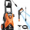 Amazon :$97.49 ($123.84) Pressure Washer Rock&Rocker 2150 PSI Electric Power Washer Cleaner, 1.6 GPM Portable Car Washer with Adjustable Spray Nozzle, Foam Cannon, IPX5 for Home/Car/Driveway/Patio Furniture