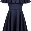 Amazon: $10.71 ($28.99) Girls Dress Summer Ruffle Cold Shoulder Lace Splicing A Line Vintage Party Dresses