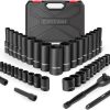 Amazon: $22.20 ($48.59) Eastvolt Mechanic Tool Kits, Drive Socket Set, 46 Pieces, w/ 72 Teeth Reversible Ratchet, Metric/SAE