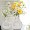 Amazon : $12.99 ($29.99) White Ceramic Vases Set of 2 for Modern Home Decor, Ceramic Vase Minimalist Style for Wedding Dinner Table Living Room Office Decorative Vase