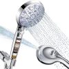 Amazon: $12.19 ($39.99) High Pressure 10-mode Detachable Shower Head with Handheld, Showerhead w/ ON/OFF Pause Switch