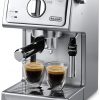 Amazon : $111.99 ($199.95)  De'Longhi Bar Pump Espresso and Cappuccino Machine, 15'', Stainless Steel
