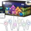 Amazon : $199.99 ($299.99)  eufy Permanent Outdoor Lights E120, 100ft with 60 Dual-LED RGB and Warm White Eave Lights, App Control, AI Light Design, Endless Themes for Valentine Décor, Christmas Lights, Works Cameras
