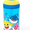 Amazon : $8.29 ($15.99) Zak Designs Baby Shark Kids Water Bottle with Straw and Built in Carrying Loop Made of Durable Plastic, Leak-Proof Design (16 oz (BBSA-T381)