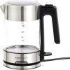 Amazon:$19.99 ($25.37)Amazon Basics Electric Glass and Steel Kettle - 1.0 Liter