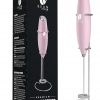 Amazon :$6.69 ($13.49)Bean Envy Milk Frother Handheld for Coffee - Electric Hand Blender, Mini Drink Mixer Whisk & Coffee Foamer Wand with Stand for Lattes, Cappuccino, Matcha and Hot Chocolate - Kitchen Gifts - Pink