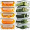 Amazon : $24.99 ($49.99)  10 Pack Glass Meal Prep Containers, Food Storage Containers with Lids, Airtight Lunch Bento Boxes, BPA-Free & Leak Proof (10 lids & 10 Containers) - Grey
