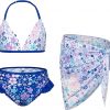 Amazon: $11.49 ($30.99) Girls Swimsuit Bikini 3 Piece Beach Swimwear with Cover Up Size 5-12
