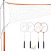 Amazon : $29.49 ($44.99)  Franklin Sports Badminton Net Sets - Outdoor Backyard + Beach Badminton Net + Equipment Set - (4) Rackets + (2) Birdies + Portable Net Included - Adults + Kids Set