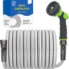 Amazon: $24.92 ($56.87) Metal Garden Hose – 100FT Heavy Duty Stainless Steel Water Hose with 8-Mode Spray Nozzle